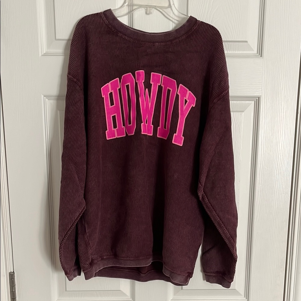 Howdy Maroon Women's Sweater Texas A&M